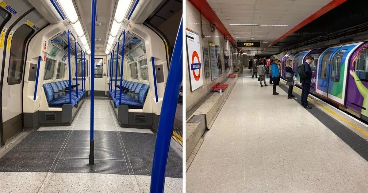 The London Underground has been pictured by many almost completely empty
